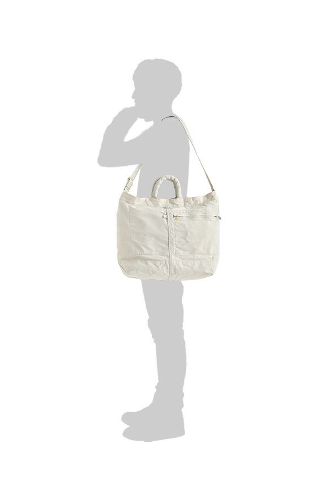 バッグ PORTER / MILE / 2WAY TOTE BAG(L) Mile 2Way Tote Bag (L) - White – Trading Post Gallery by Dr