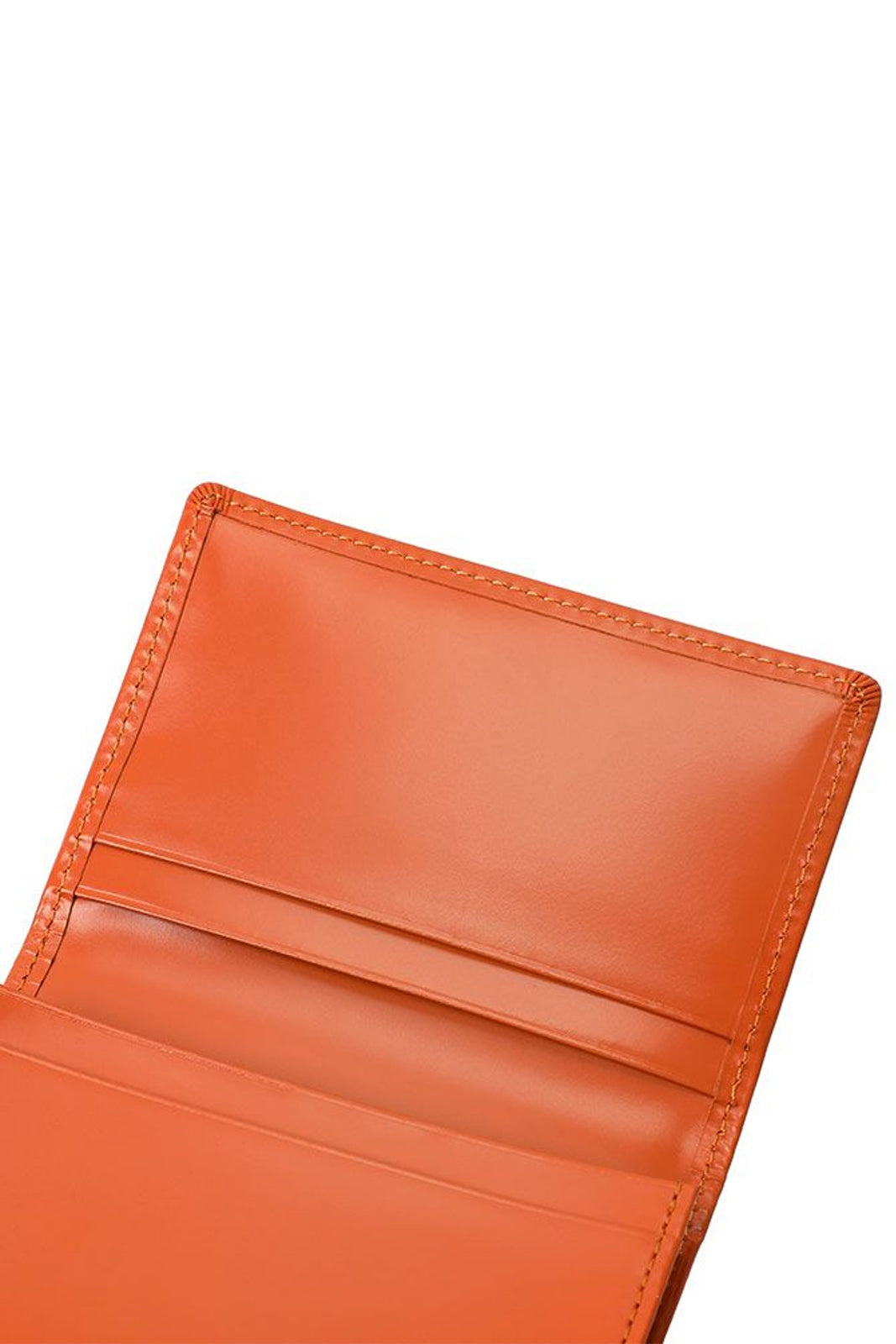 PS Leather Wallet Card Case (Glass Leather) Black/Orange PS Leather Wallet Card Case (Glass Leather) Black/Orange