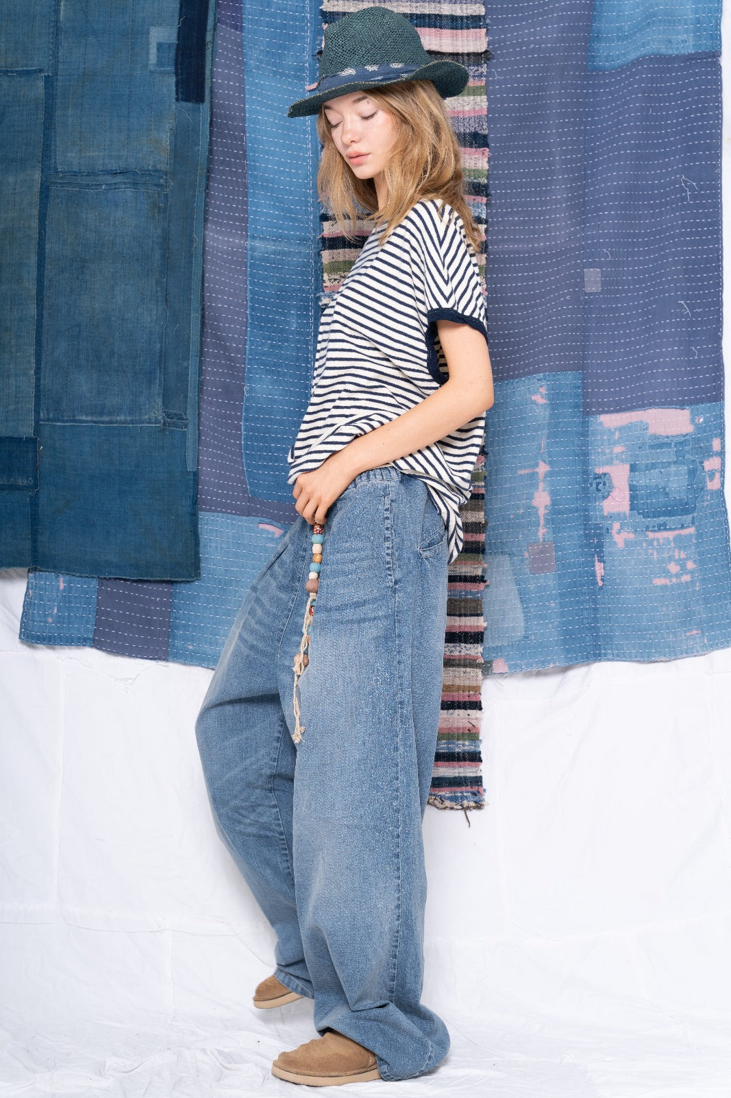 〈 RRL 〉selvedge denim flare work pants Double RL RRL Men's High Waist Flare Jeans Japan Woven