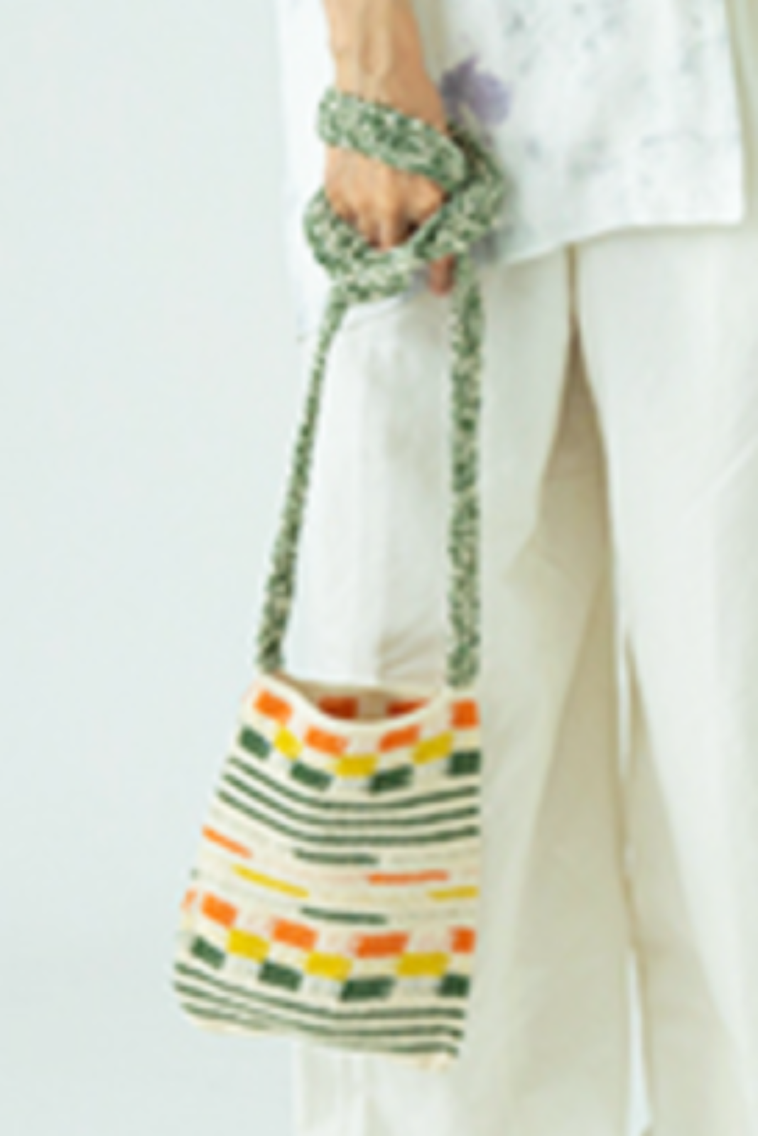 【BAL】 HAND KNIT SACOCHE BAL 30%OFF HAND KNIT SACOCHE・white - tity